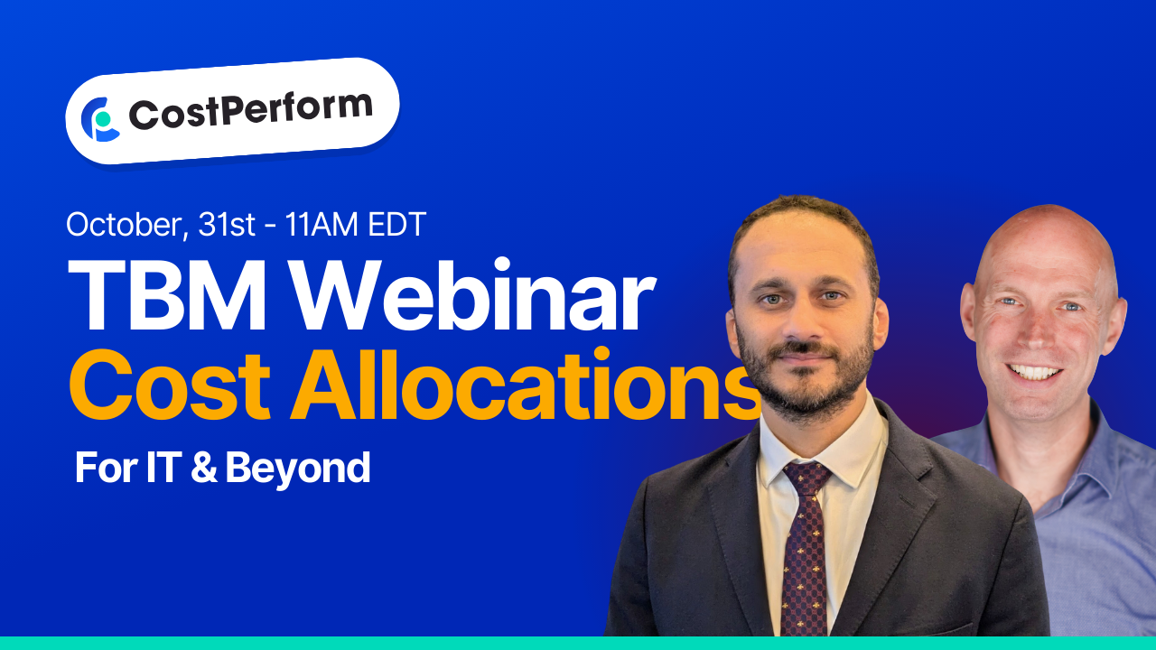 TBM Cost Allocations for IT and Beyond CostPerform